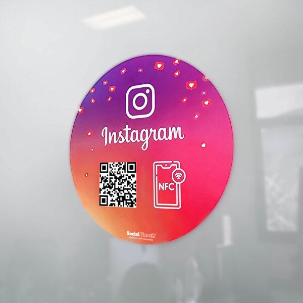 Instagram NFC sticker